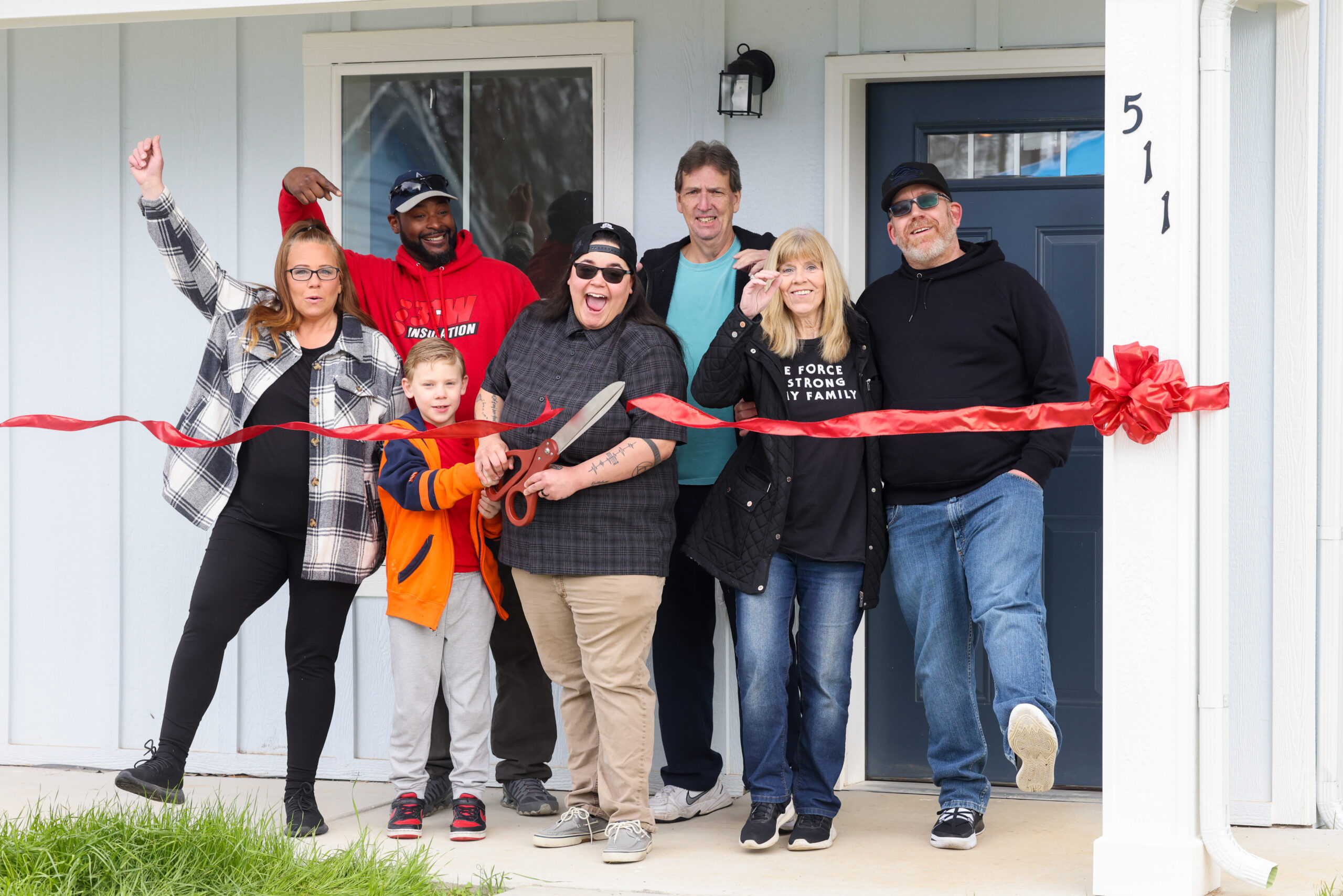Opening a new Habitat for Humanity house