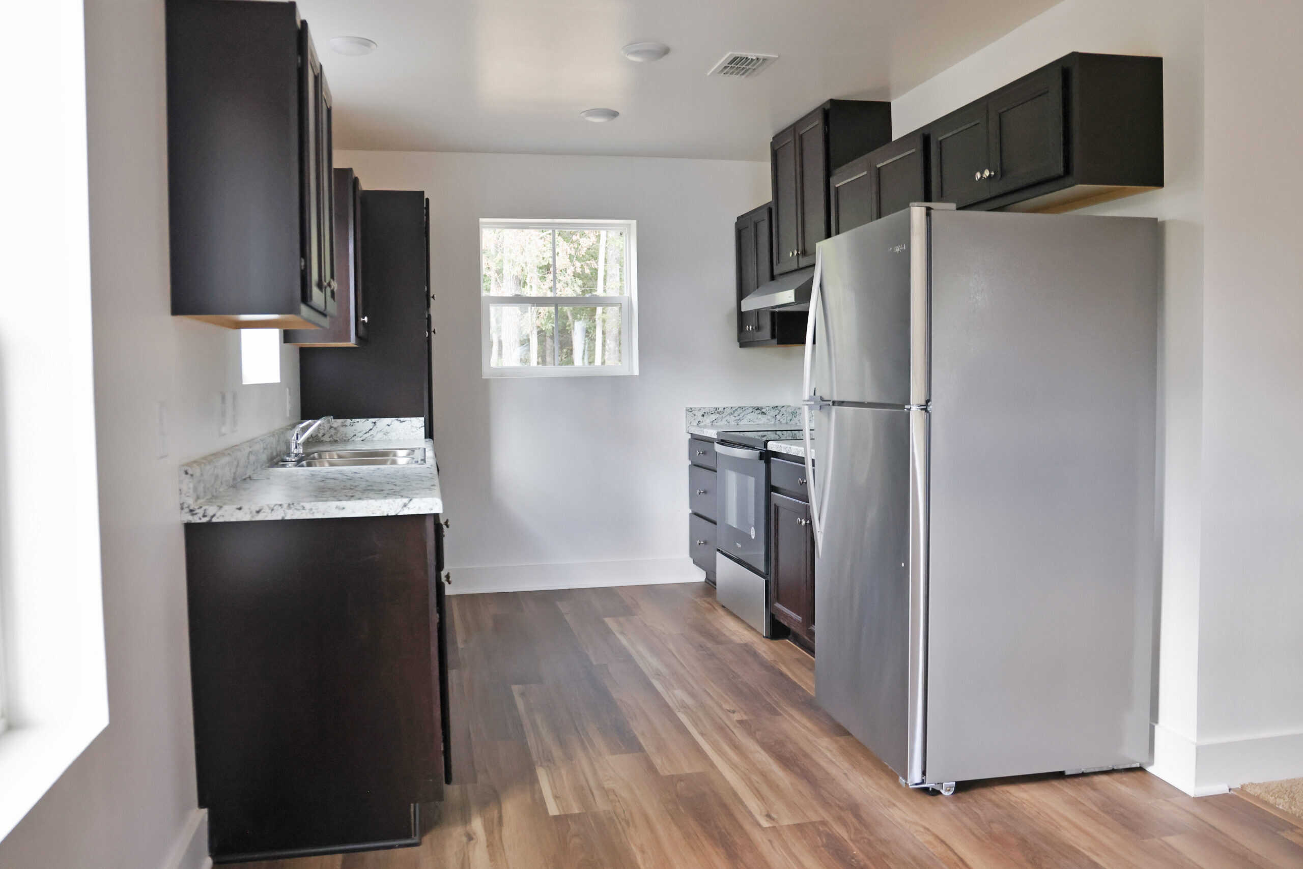 Kitchen layout for both homes.