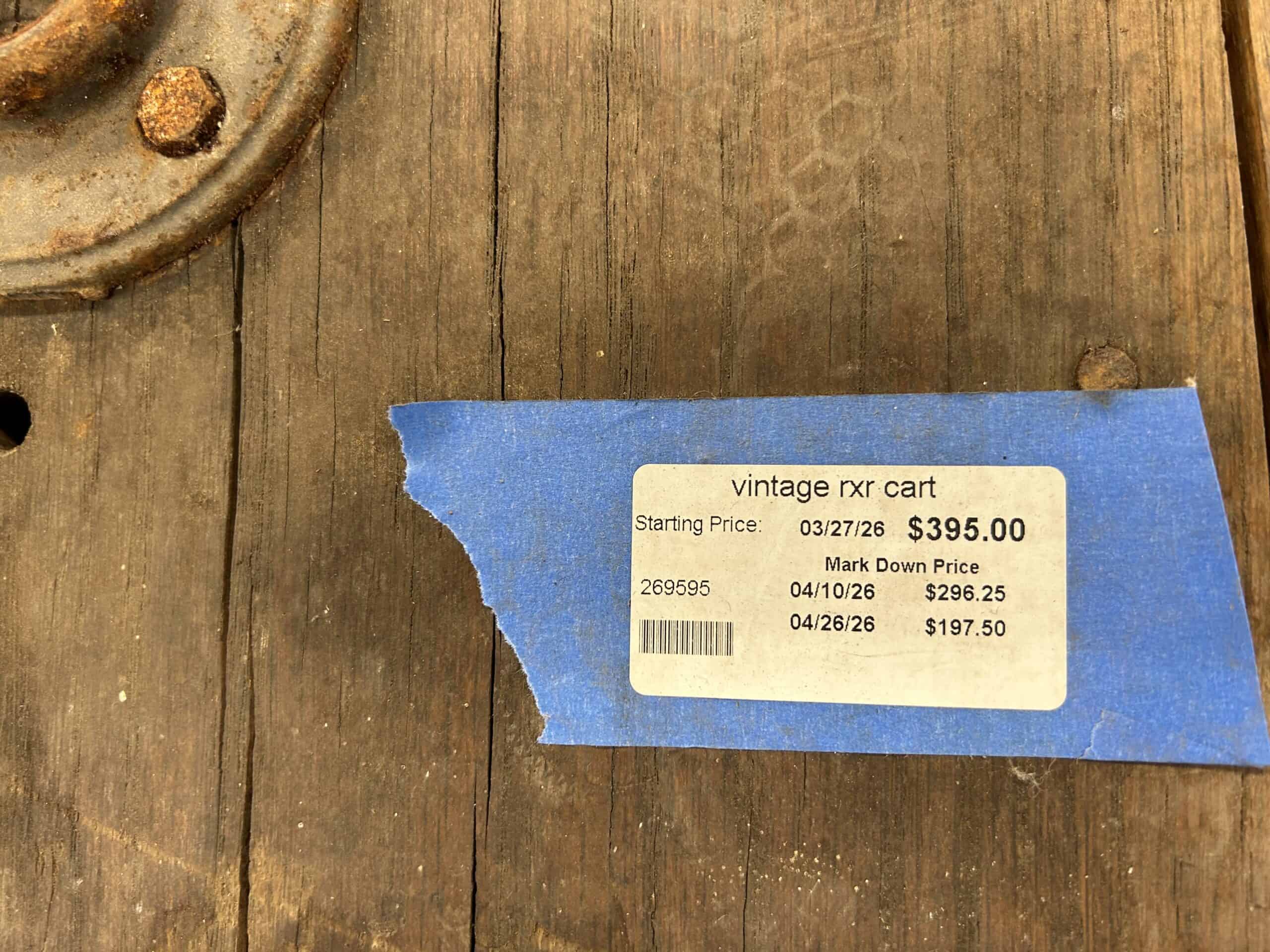 Vintage Printing Press Cart - Image 2