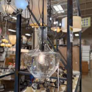 1-Light Glass Pendant Light