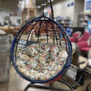 Hanging Egg Chair with Stand & Cushion