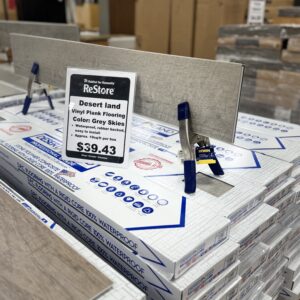 Desert Sand Vinyl Plank Flooring – Color Gray Skies (New)
