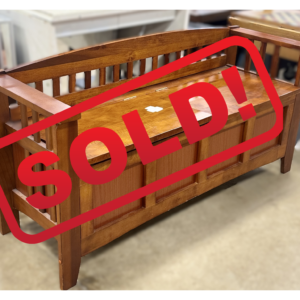 Mission-Style Wood Storage Bench with Lift-Top