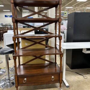Wood Display Bookcase with Storage Drawer
