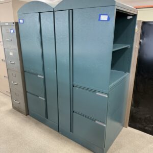 Green Vertical Storage Cabinets