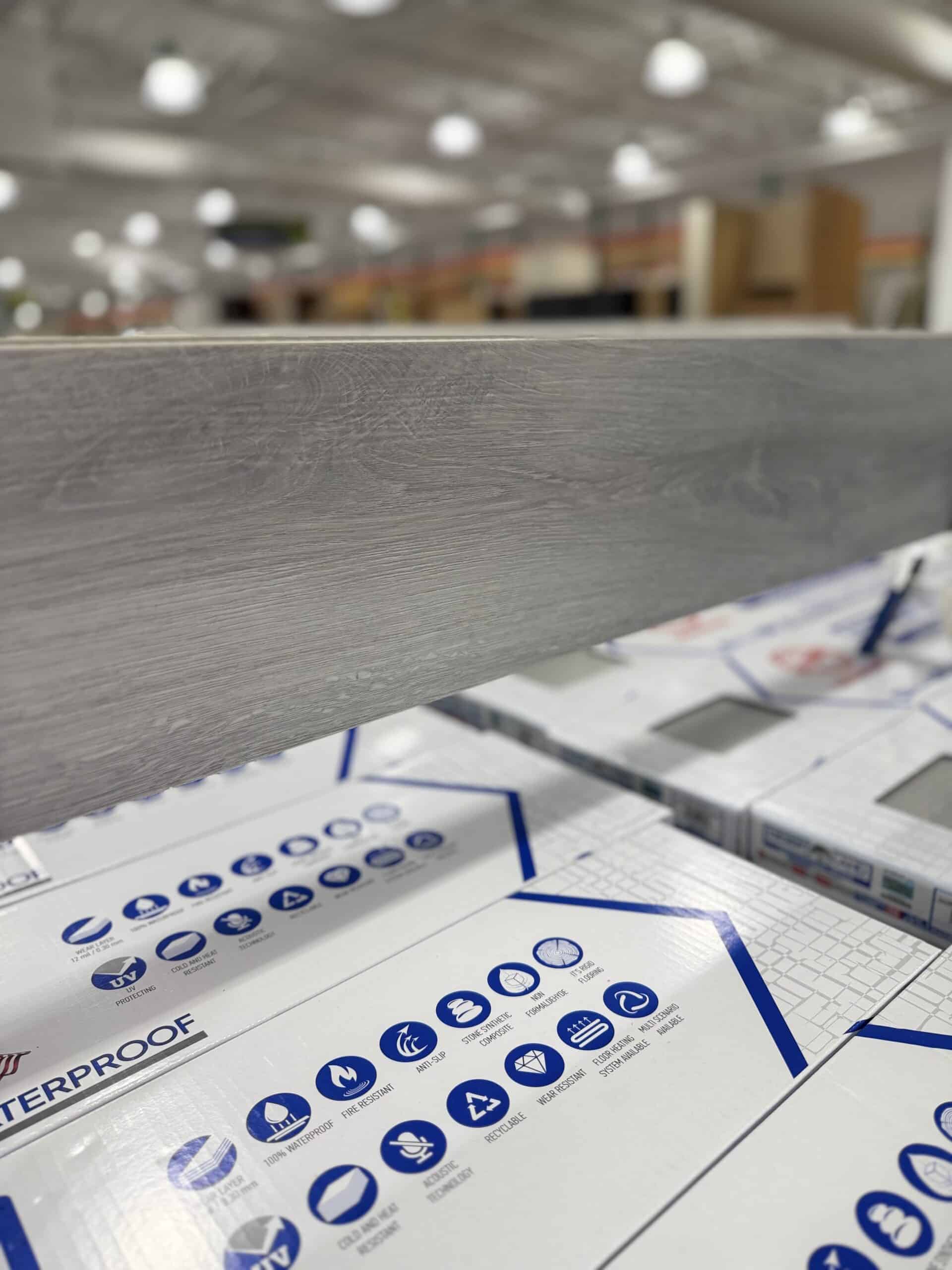 Luxury Vinyl Plank Flooring (Rain Cloud and Other Gray Tones)