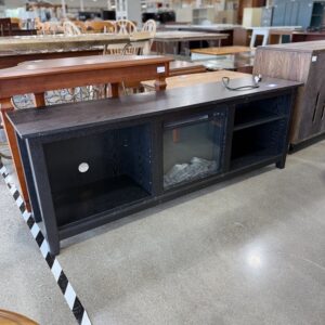 Media Console with Electric Fireplace