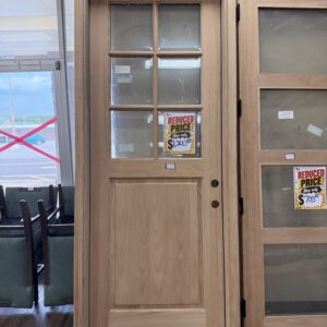 Maple Entry Door with Sidelight Frame