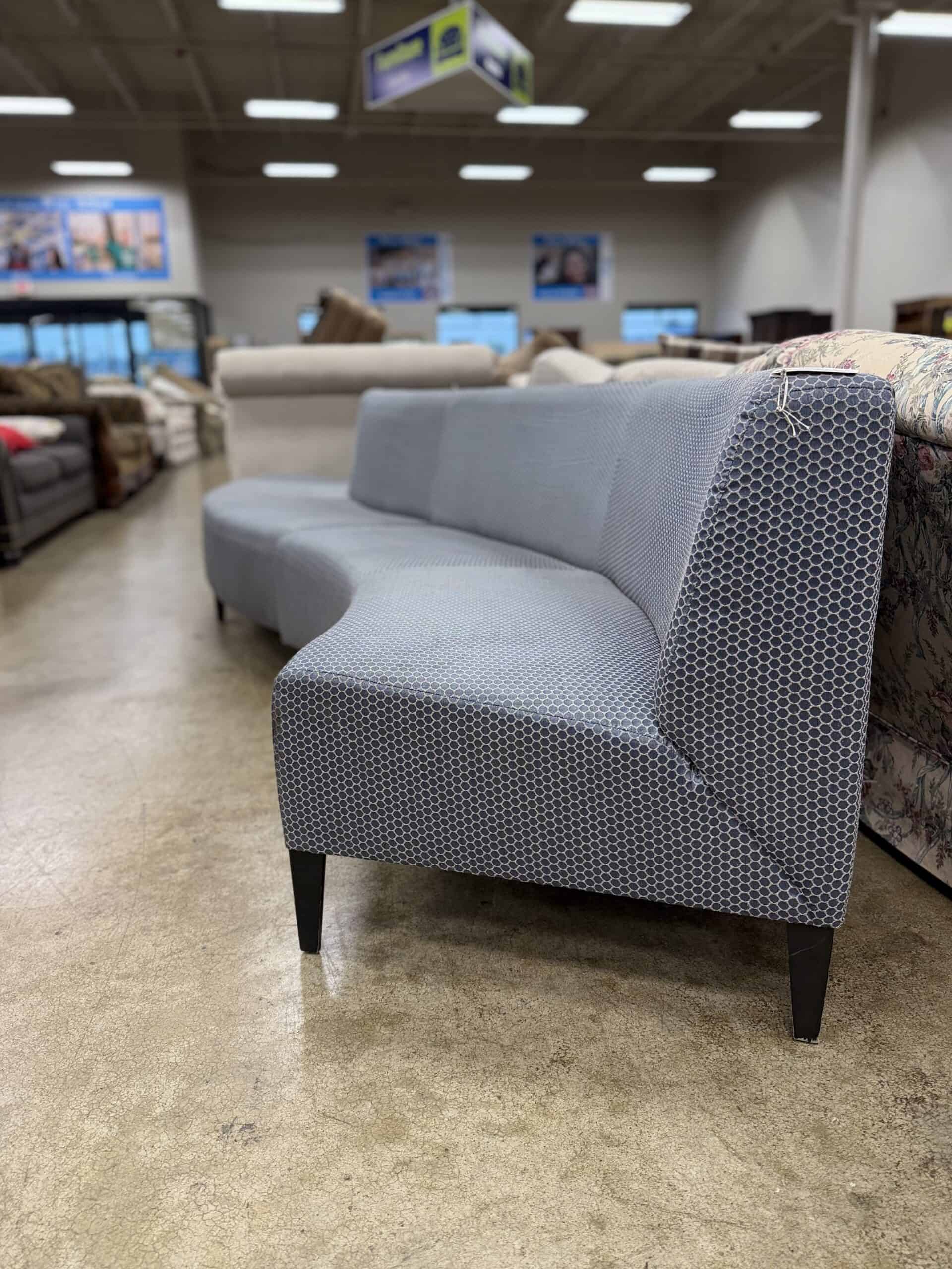 Contemporary Curved Bench Sofa - Image 2