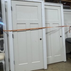White Paneled Interior Doors with Frame