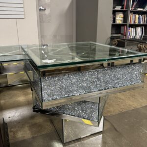 Glam Mirrored End Table