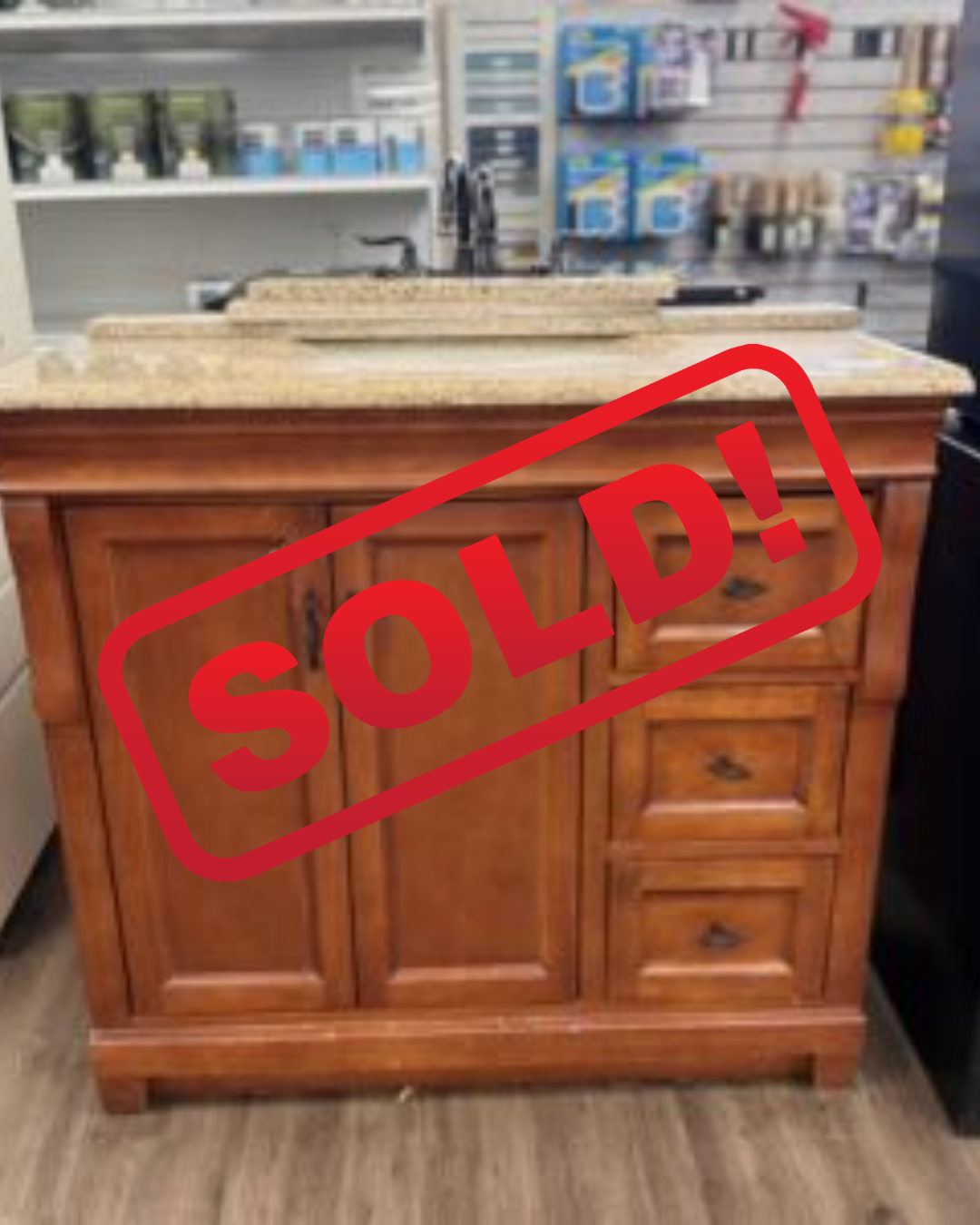 Bathroom Vanity with Granite Top