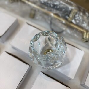Crystal and Brass Chandelier