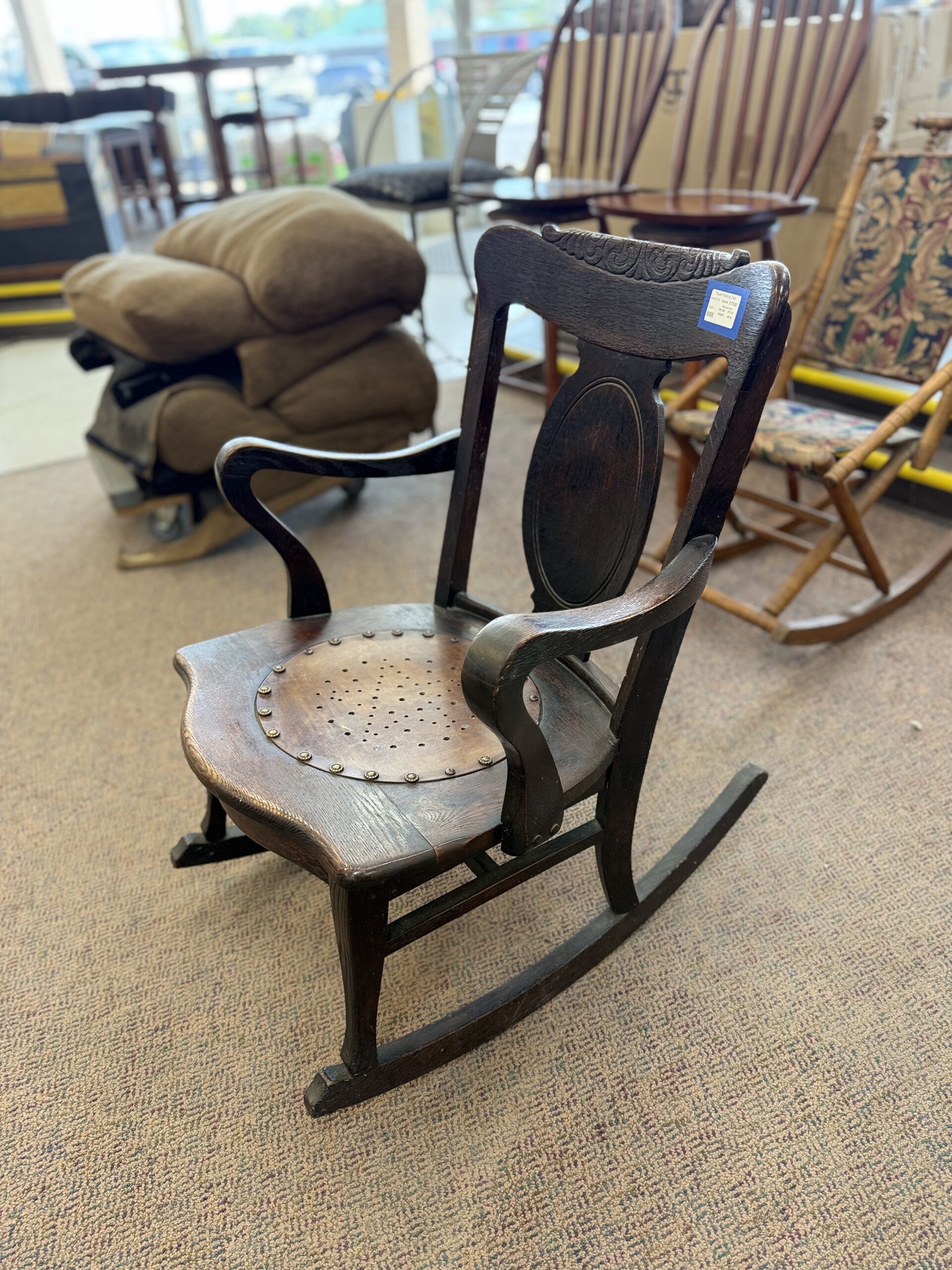 Antique Oak Rocking Chair