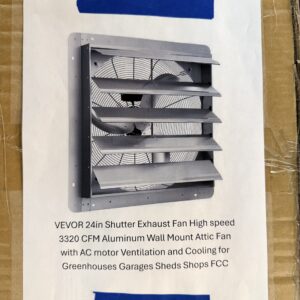 VEVOR 24" Shutter Exhaust Fan