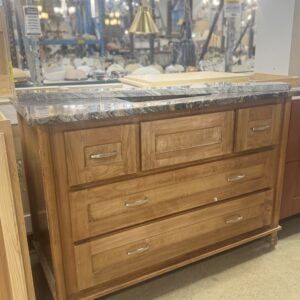 Solid Wood Bathroom Vanity with Granite Top