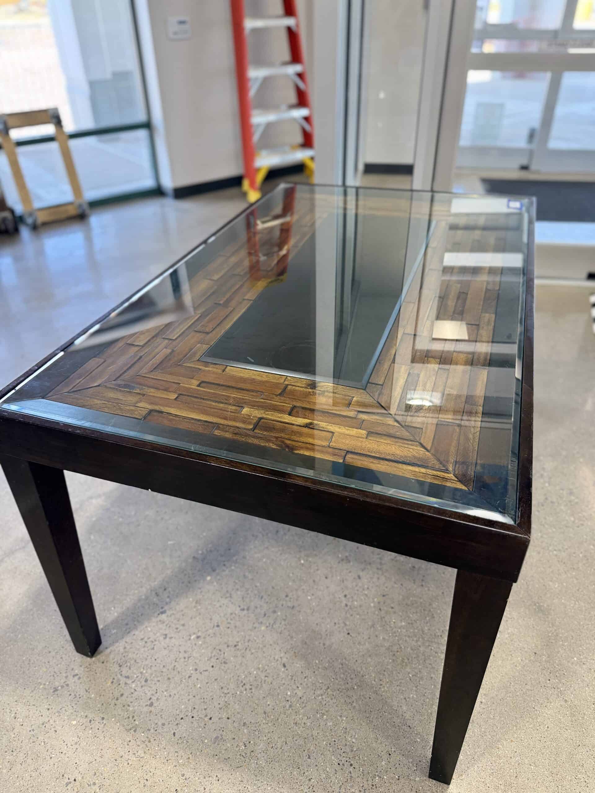 5 x 3' Glass-Top Coffee Table - Image 3